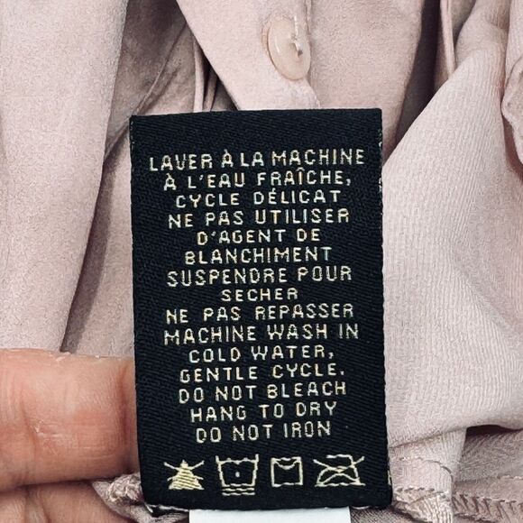 Renuar  Women’s Mauve Long Sleeve Airflow Blouse. Size Small.  NWT - Picture 7 of 11